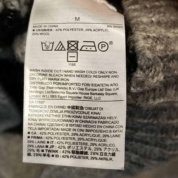 💕BANANA REPUBLIC💕 Crew Neck Striped Sweater M - Picture 6 of 6